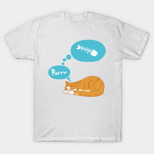 Cat Dreams T-Shirt by SWON Design